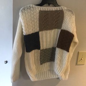 Hand made knitted sweater-S